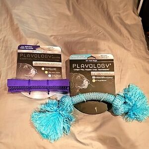 Purple and Blue Dog Toys